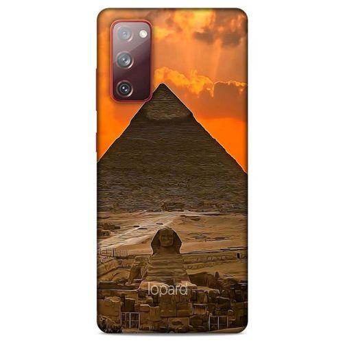 Samsung Galaxy S20 Fe Kılıf Dünya Mimarisi (25) Antişok Kapak Giza Piramitler Mısır