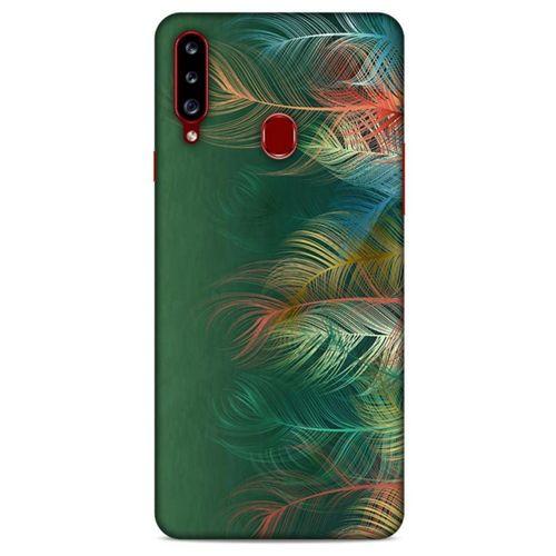 Samsung Galaxy A20s Kılıf Desenli Özel Seri Tüyler (31) TPU Kılıf