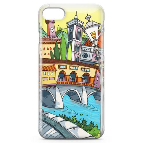 Apple iPhone 7 Kılıf Floransa Romantik Arka Kapak Koruma Desenli Full Koruyucu