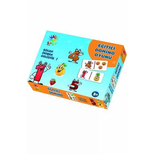 Laço Puzzle Lc015 Eğlen Öğren Eğitici Domino Oyunu Gülen Meyveler