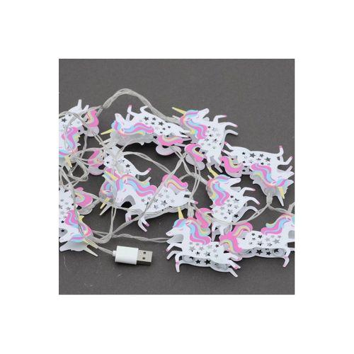 Ortama Renk Katan Unicorn Şeklinde Renkli Sıralı Led Lamba