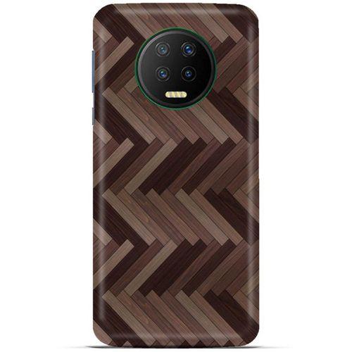 Lopard İnfinix Note 7 Uyumlu Kılıf Wood'X (33) Hybrid Kılıf Baskılı