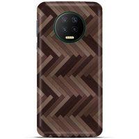 Lopard İnfinix Note 7 Uyumlu Kılıf Wood'X (33) Hybrid Kılıf Baskılı