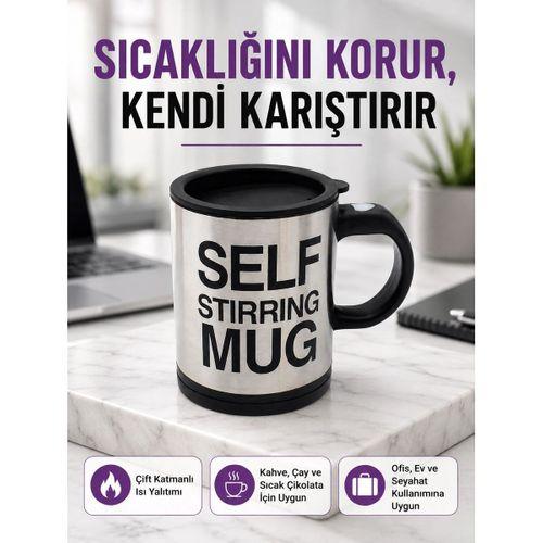 Pratik Ve Dayanıklı Termos Kupa | Tek Tuşla Otomatik Karıştırma