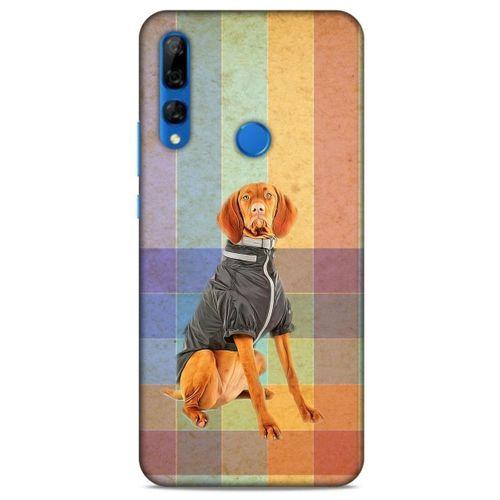 Huawei Y9 Prime 2019 Kılıf Köpek Kıyafetleri (36) Glitter Kılıf Alman Pointer