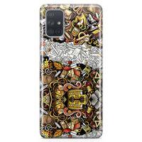 Samsung Galaxy A71 Kılıf Okulum Doodle Arka Kapak Koruma Desenli Full Koruyucu