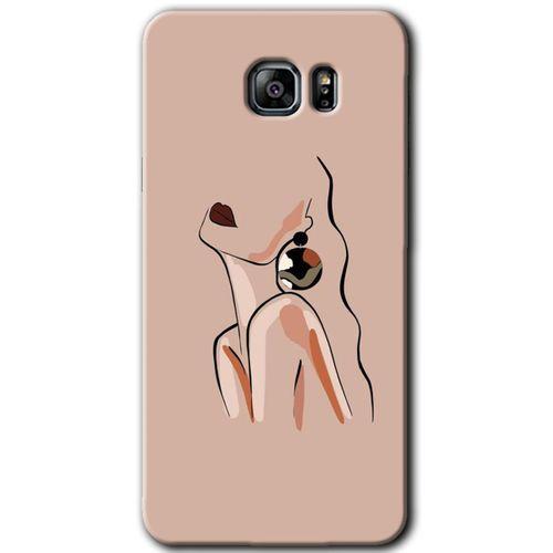 Samsung Galaxy Note 5 Kılıf HD Desen Baskılı Arka Kapak + Temperli Cam - Çizim Silüet