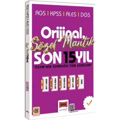 2026 KPSS AGS ALES DGS Orijinal Sözel Mantık Son 15 Yıl Çıkmış Sorular Yargı Yayınları