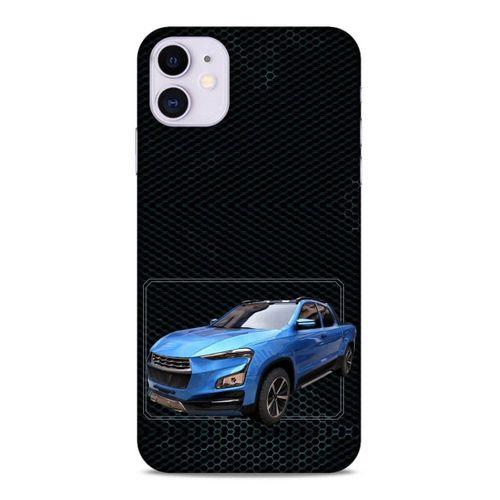 Lopard Apple Iphone 11 Uyumlu Kılıf PickUpX (21) Koruyucu Kapak Parliement Mavi