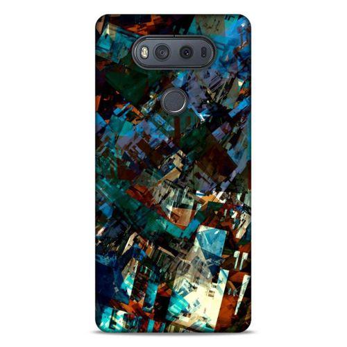 Lopard LG K61 Uyumlu Kılıf Soyut Sanat (36) Desenli Glitter Kılıf