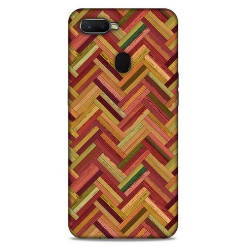Lopard Oppo Ax7 Uyumlu Kılıf Wood'X (40) Fit Silikon Kılıf Desenli