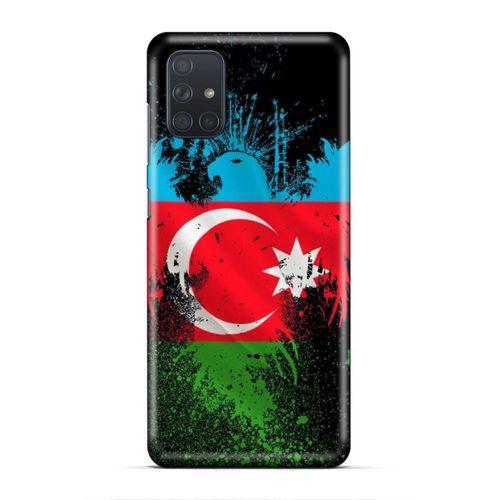 Samsung Galaxy M51 Uyumlu Kılıf Azarbaijan (34) Slim Armor Kılıf Bayrak