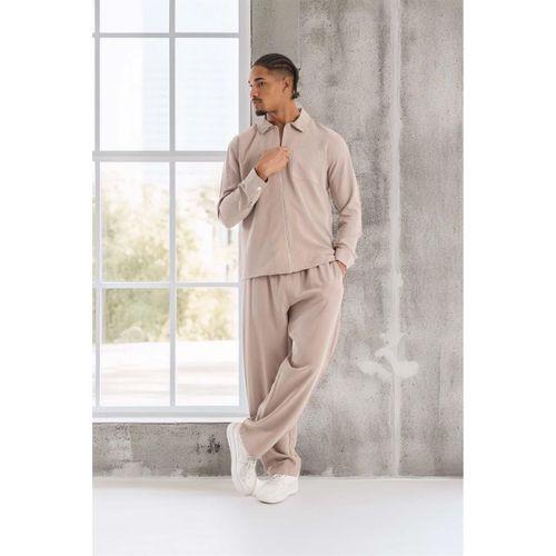 Baggy Kalıp Cupra Kumaş Jogger Erkek Eşofman Takımı - Bej