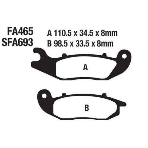 HONDA Honda Ön Fren Disk Balatası Sfa693 Fa465 Ask Crf 250L (13-21) 250 Rally (17-21)