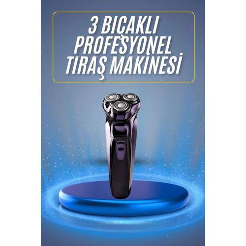 Tıraş Makinesi Hassas Ciltlere Özel Döner Başlıklı Pürüzsüz Görünüm