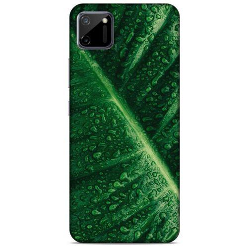 Lopard Oppo Realme C11 Uyumlu Kılıf Bahar (31) TPU Kılıf Nemli Yaprak