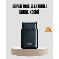 Kompakt Şarjlı Tıraş Makinesi Çift Yönlü Bıçaklı 45 Dakika Kullanım Süreli
