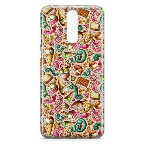 Huawei Mate 10 Lite Kılıf Gelato Dondurma Arka Kapak Koruma Desenli Full Koruyucu