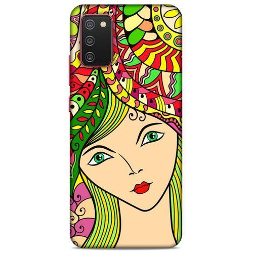 Lopard Samsung Galaxy A02S Uyumlu Kılıf Sürreal Yüzler ♀ (43) Thin Fit Kılıf Baskılı