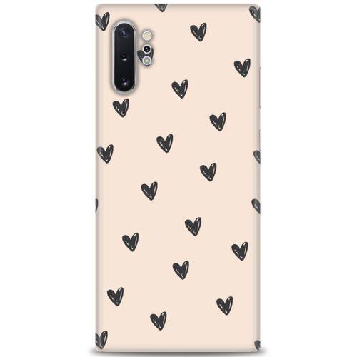Samsung Galaxy Note 10 Plus Kılıf HD Baskılı Kılıf - Minik Kalpler + Tam Ekran Koruyucu