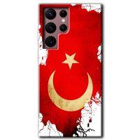 Potkal Hediye Fabrikası Samsung Galaxy S22 Ultra Kılıf HD Desen Baskılı Arka Kapak - Türkiyem