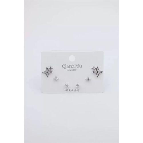 Çoklu Set Küpe - Gümüş