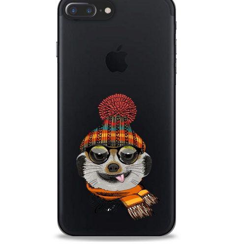 Zoologix (98) Apple Iphone 7 Plus Şeffaf Kılıf Silikon Desenli