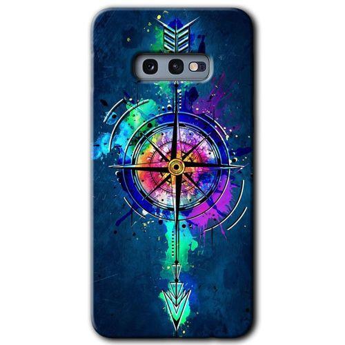 Galaxy S10e Kılıf HD Desen Baskılı Arka Kapak - Gizemli Pusula + Kırılmaz Cam