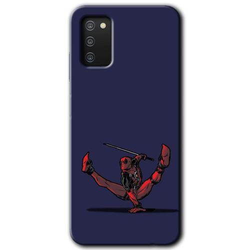 MRCİLETİSİM Samsung Galaxy A02s Kılıf Baskılı Kapak - DeadPool 3 +Tam Ekran Koruyucu