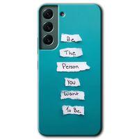 Galaxy S22 Kılıf HD Desen Baskılı Arka Kapak - Want You + Kırılmaz Cam