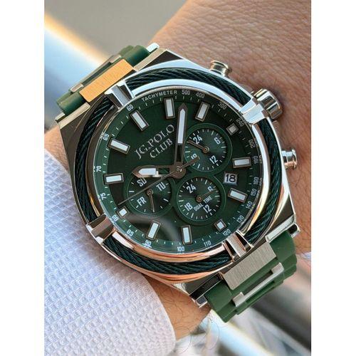 JG.Polo Club Silikon Kordon 2 Yıl Garantili 5 Atm Suya Dayanıklı Erkek Kol Saati+Bileklik 04371.2