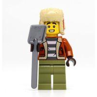 Orjinal Lego Minifigür Snow Shoveller