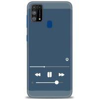 Samsung Galaxy M31 Kılıf HD Baskılı Kılıf - Müzik Çalar + Tam Ekran Koruyucu