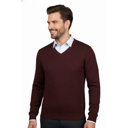 Erkek V Yaka Triko Kazak Çelik Örgü Klasik Kalıp 4241D BGL-ST04849