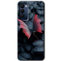 Tecno Camon 18P Kılıf HD Desen Baskılı Arka Kapak - Dark Butterfly