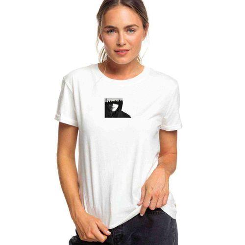 Mr Robot Baskılı Beyaz Kadın Tshirt