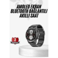 Erkeklere Özel Akıllı Saat Çelik Kordon Bluetooth Bağlantılı İos Ve Android Uyumlu