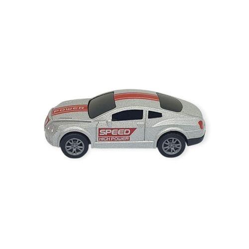 Çek Bırak Metal Küçük Arabalar 8 cm - SH40031 - Gri Spor Araba