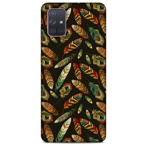 Samsung Galaxy A71 Kılıf Desenli Özel Seri Tüyler (9) Kılıf