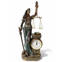 Polyester Saatli Adalet Figürü Alk4414
