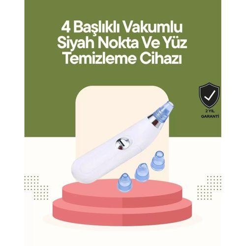 Usb Destekli 4 Başlıklı Siyah Nokta Vakum Cihazı – Gözenek Temizleyici Ve Cilt Yenileyici Bakım Aleti