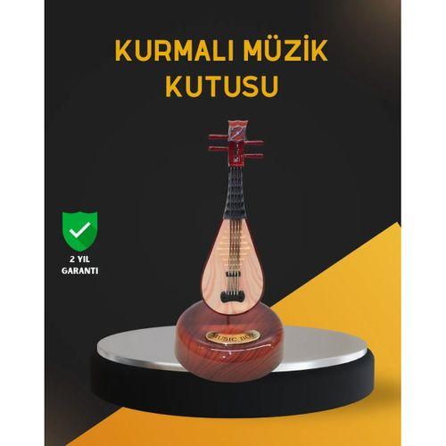 Klasik Ud Figürlü Melodili Müzik Kutusu Şık Hediyelik
