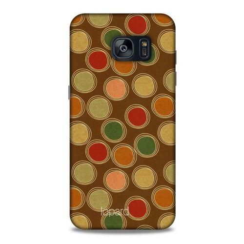Samsung Galaxy S7 Edge Kılıf Pastel Renkler (43) Thin Fit Kılıf Kahve Yeşil