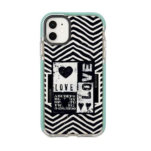 iPhone 12 Black Love Candy Bumper Silikonlu Telefon Kılıfı