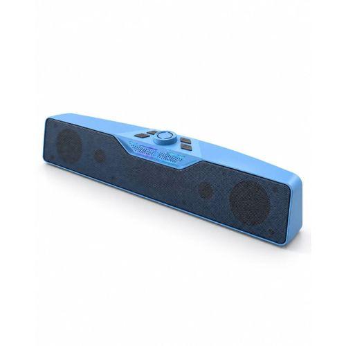 Rgb Işıklı Bluetooth 5.4 Masaüstü Soundbar Hoparlör Usb Ve Tf Kart Destekli Mavi