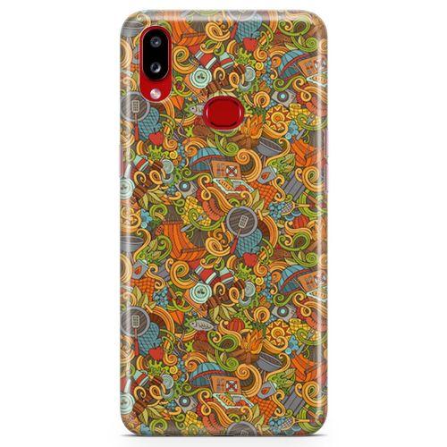 Samsung Galaxy A10s Kılıf Doodle Piknik Seti Arka Kapak Koruma Desenli Full Koruyucu
