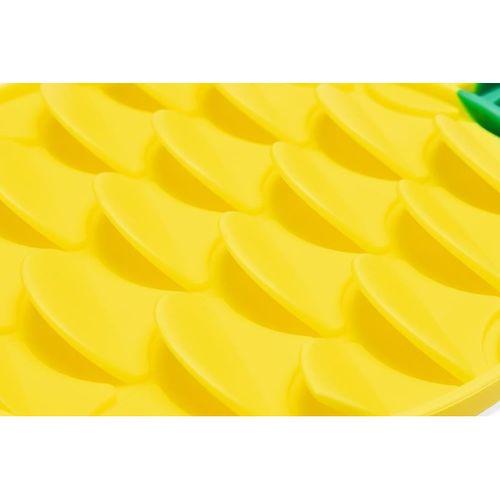 Beeztees Yavru Köpek Yaş Mama Yeme Oyuncağı, Ananas Şeklinde,Silikon, Sarı, 20x20cm