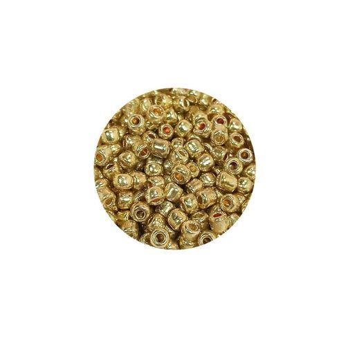 Dökme Cam Kum Boncuk (8/0) 3 mm - 20 Gram - Altın Rengi - BNC144