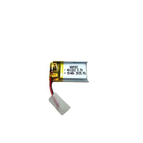 401223 3.7V 80 mAh Li-Polymer Pil (Devreli/1.5A)