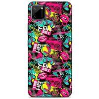 Graffitix (27) Desenli Silikon Kapak Oppo Realme C11 Kılıf